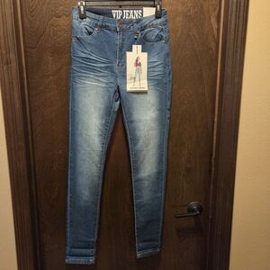 VIP Women's Blue Skinny Jeans NWT